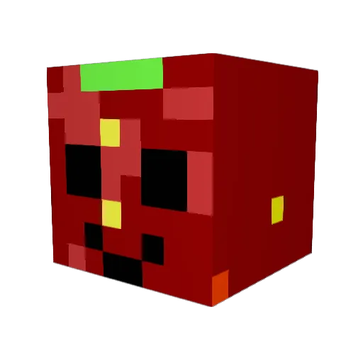 abcnash Minecraft avatar head, 3D render
