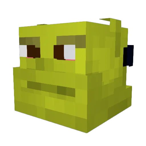 abcnewsnet Minecraft avatar head, 3D render