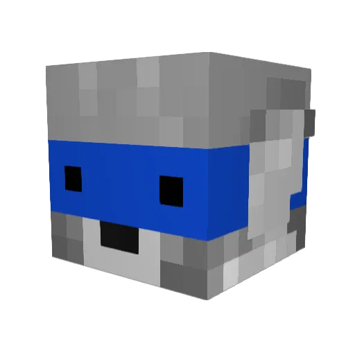 abcsilas Minecraft avatar head, 3D render