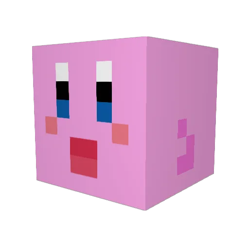 abda Minecraft avatar head, 3D render