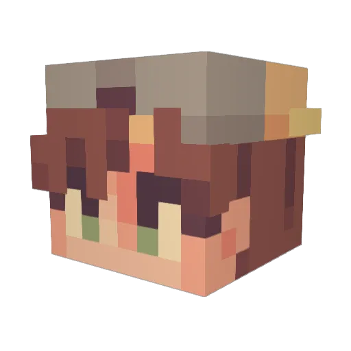 abdecker07 Minecraft avatar head, 3D render