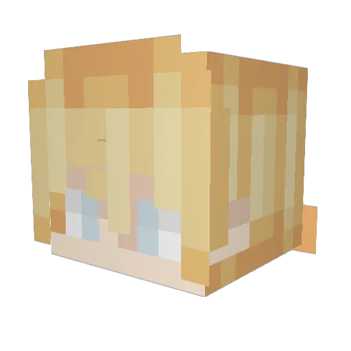 abdeltheman Minecraft avatar head, 3D render