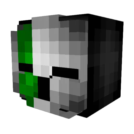 abdieler Minecraft avatar head, 3D render