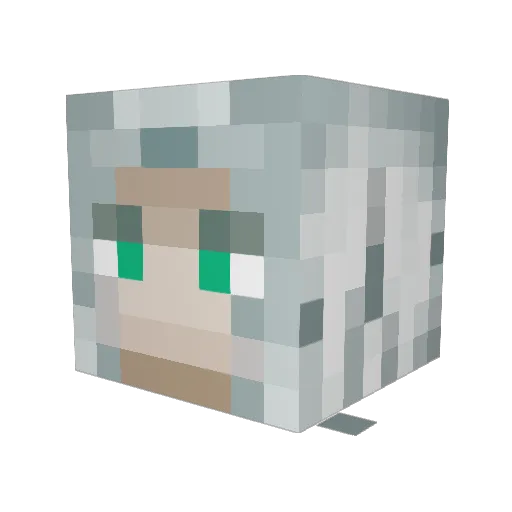 abdm64 Minecraft avatar head, 3D render