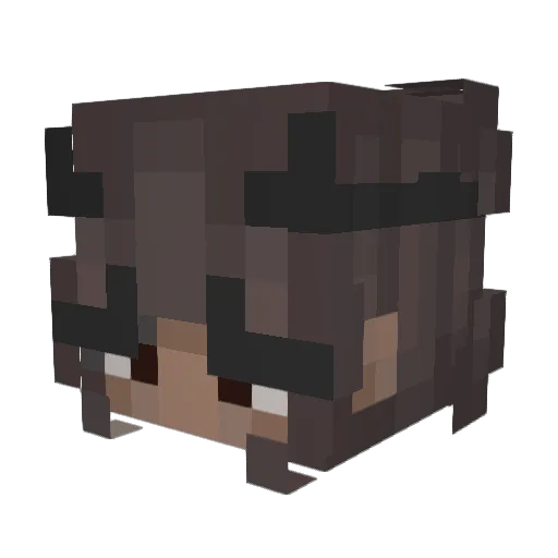 abdominalmuscle Minecraft avatar head, 3D render