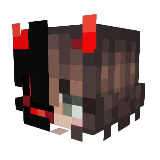abeautifulbrook Minecraft avatar head, 3D render