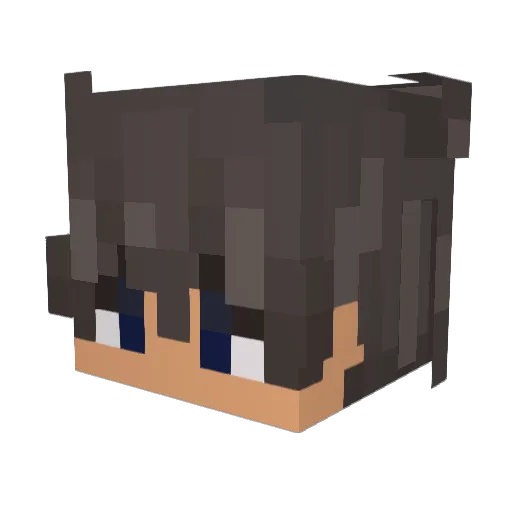 abebino Minecraft avatar head, 3D render
