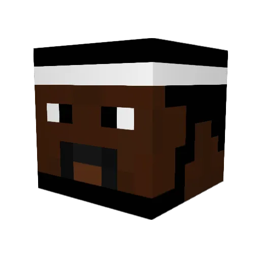 abecrafter Minecraft avatar head, 3D render