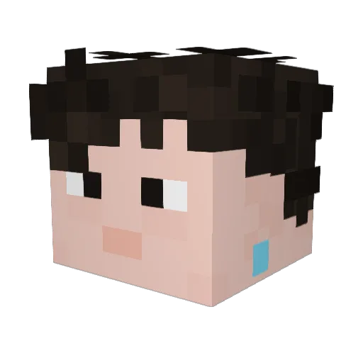 abeeinatree Minecraft avatar head, 3D render
