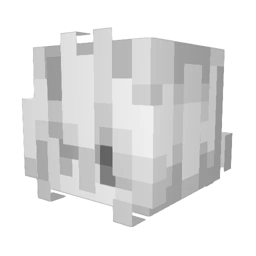abeeq Minecraft avatar head, 3D render