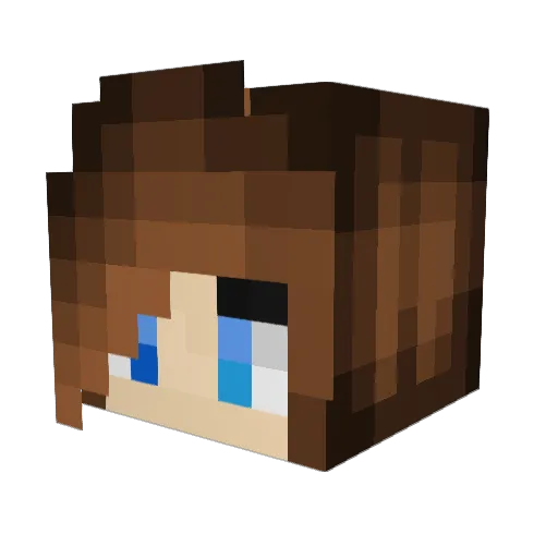 abeeralrasheed Minecraft avatar head, 3D render