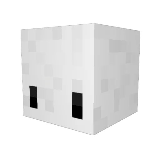 abel45354 Minecraft avatar head, 3D render