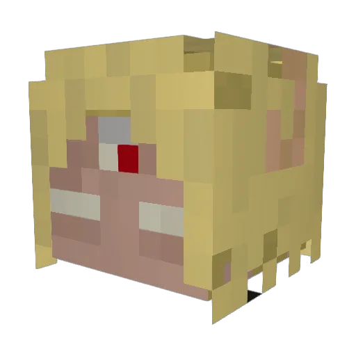 abell1212 Minecraft avatar head, 3D render