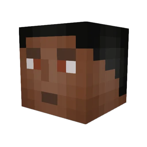 abell97 Minecraft avatar head, 3D render
