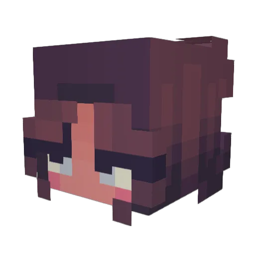 abellamii Minecraft avatar head, 3D render