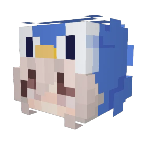 aberdeenn Minecraft avatar head, 3D render