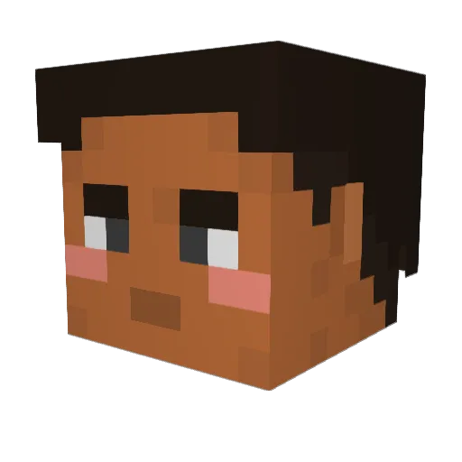 abernall Minecraft avatar head, 3D render