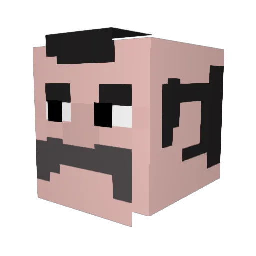 abester222 Minecraft avatar head, 3D render