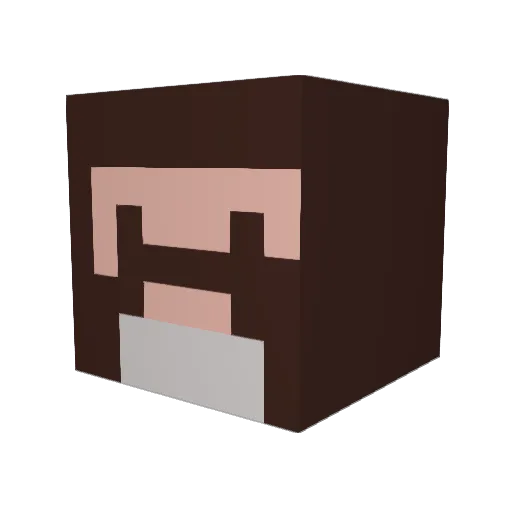 abestone2 Minecraft avatar head, 3D render