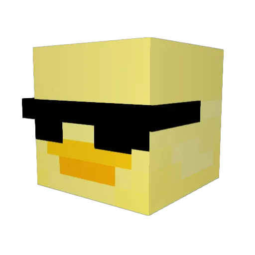 abetad Minecraft avatar head, 3D render