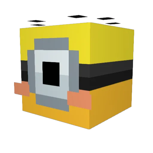 abew4d Minecraft avatar head, 3D render