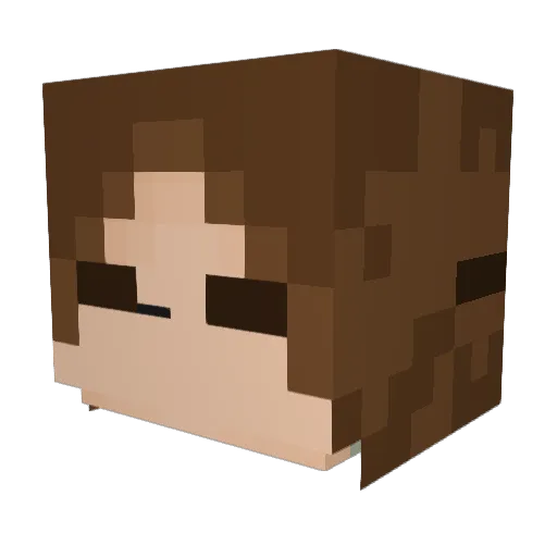 abexx1 Minecraft avatar head, 3D render