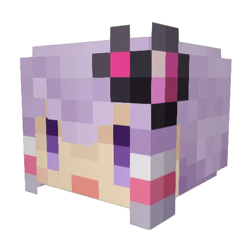 abfire Minecraft avatar head, 3D render