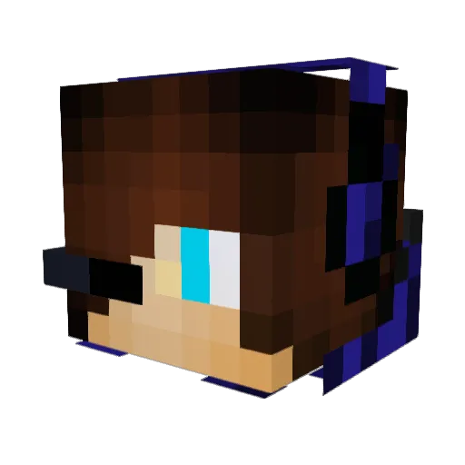 abfreddy Minecraft avatar head, 3D render