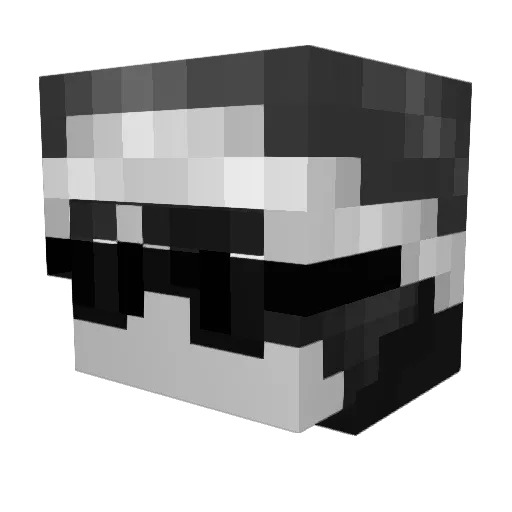 abgc Minecraft avatar head, 3D render