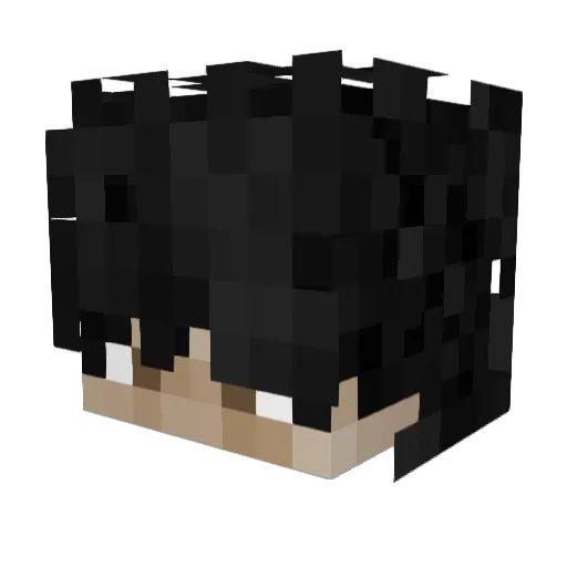 abham Minecraft avatar head, 3D render
