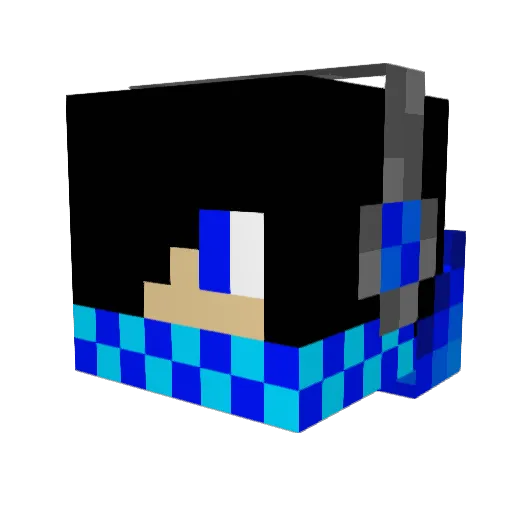 abhiaang Minecraft avatar head, 3D render