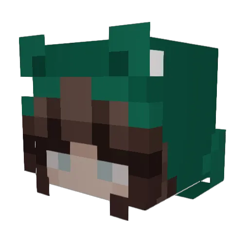 abiGaiL_c Minecraft avatar head, 3D render