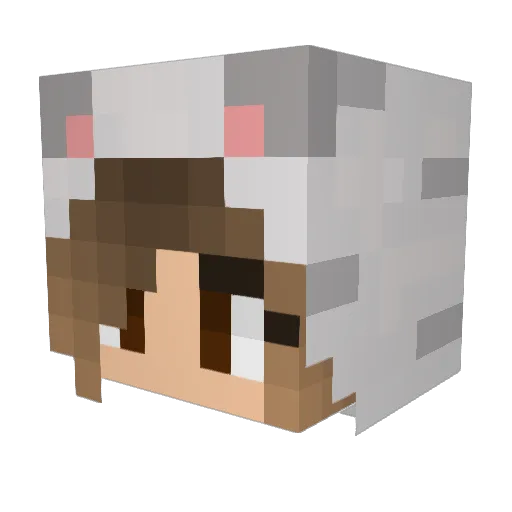 abiMesz Minecraft avatar head, 3D render