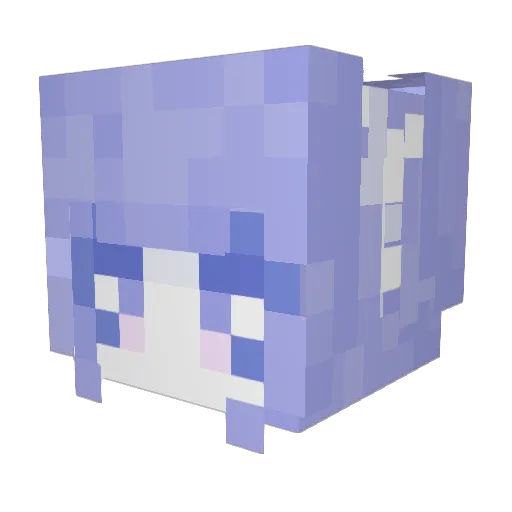 abiadeva Minecraft avatar head, 3D render