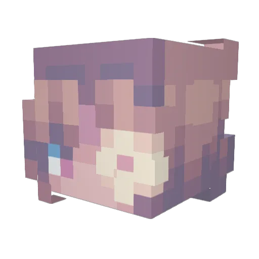 abichu09 Minecraft avatar head, 3D render