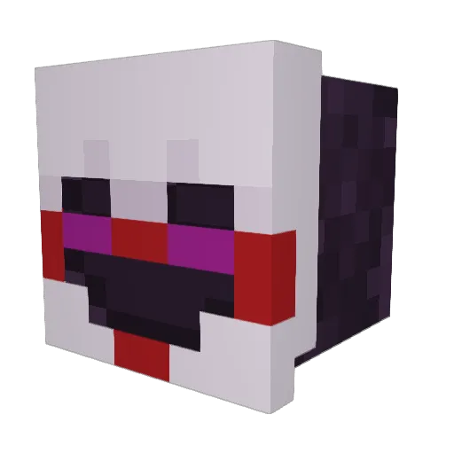 abidemos Minecraft avatar head, 3D render