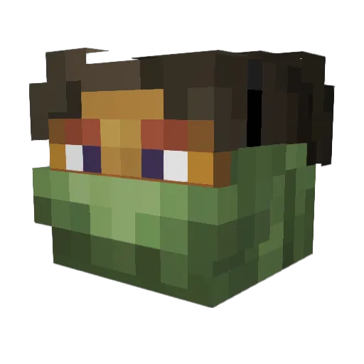 abidoang Minecraft avatar head, 3D render