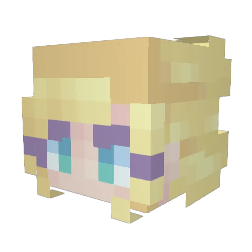 abie4k Minecraft avatar head, 3D render
