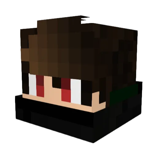 abiell Minecraft avatar head, 3D render