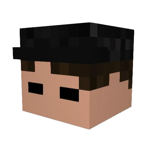 abigail_raik Minecraft avatar head, 3D render