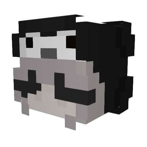 abigalpyun Minecraft avatar head, 3D render