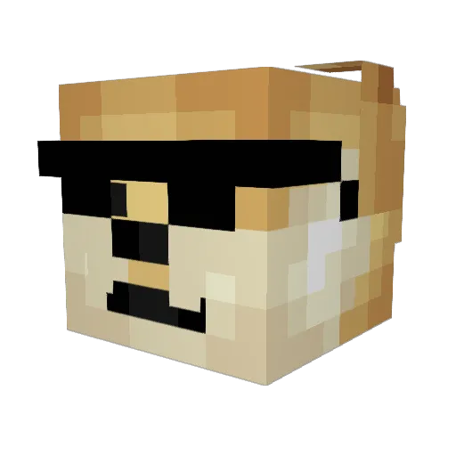 abigplant Minecraft avatar head, 3D render