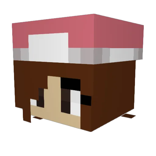 abiisamm Minecraft avatar head, 3D render