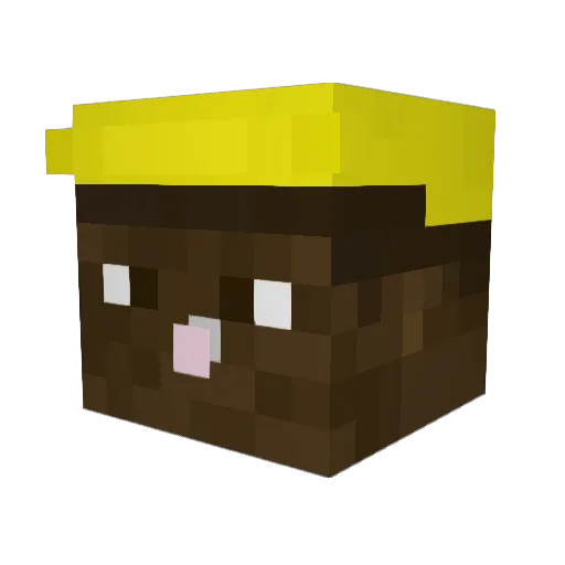 abikio Minecraft avatar head, 3D render