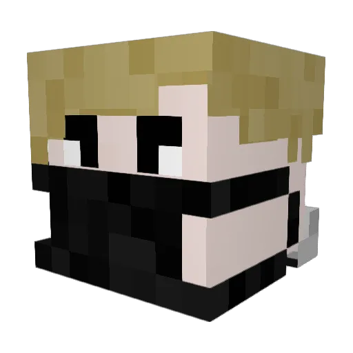 abiotic2 Minecraft avatar head, 3D render