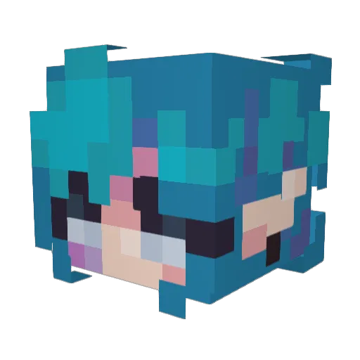 abisauriorex Minecraft avatar head, 3D render