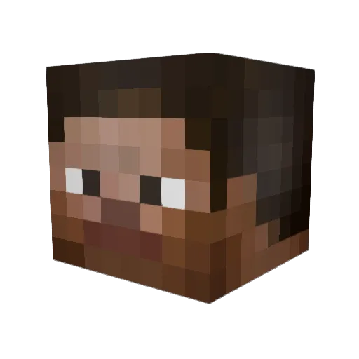 abismador Minecraft avatar head, 3D render