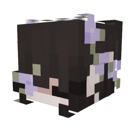 abisme Minecraft avatar head, 3D render