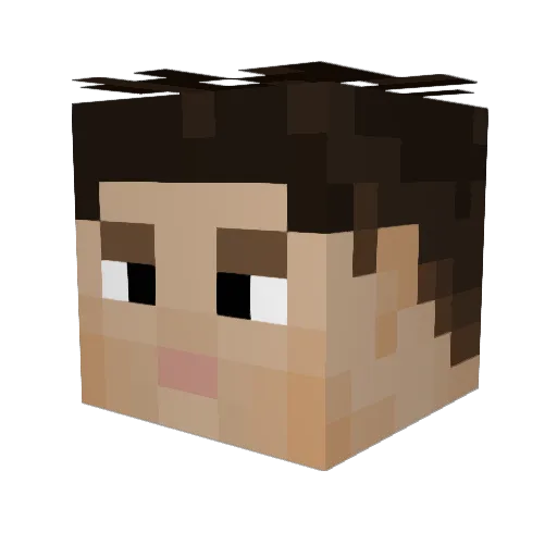 abit9 Minecraft avatar head, 3D render