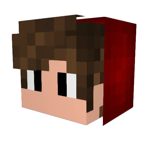 abiy17 Minecraft avatar head, 3D render